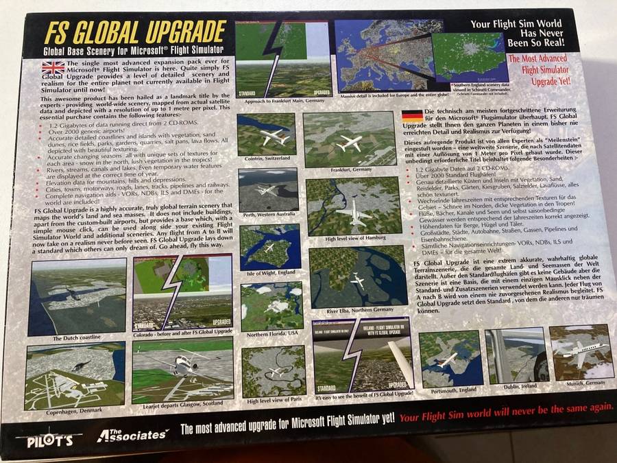 Microsoft Flightsim 98, EFIS 98 and FS Global Scenery Upgrade