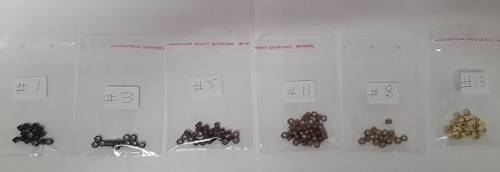 5*3*3mm Hair Extensions silicone micro beads/rings for hair extension/100pcs per pack
