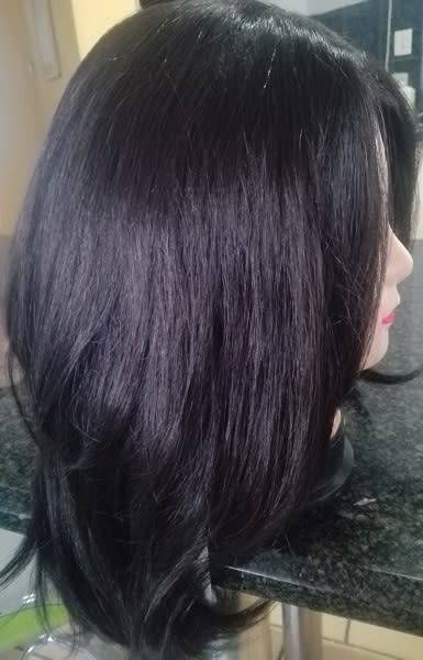Long Bob Lace Top Middle Path Wig Looks Real 14inch //same day dispatch