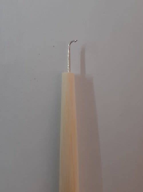 Ventilating Needle with  Wood Handle Lace Wig False Beard Making Repairing Weaving 4 sizes in stock