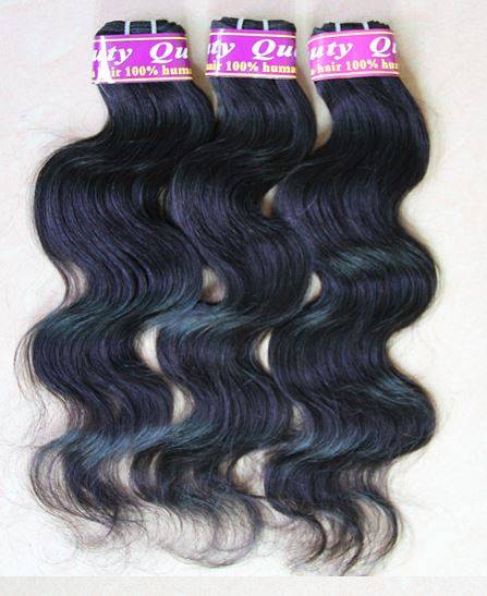 Malaysian Hair Body Wave, Remy Human Hair Extensions 12 "1b/ PRICE PER PIECE