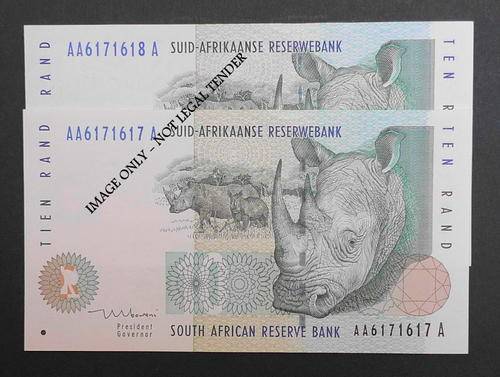 TT MBOWENI First Isuue 2xR10 in sequence Prefix AA UNC @ low start