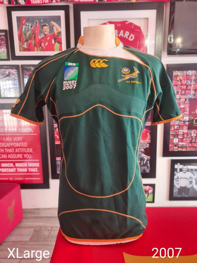 Springbok 2007 Players Replica World Cup Rugby Jersey