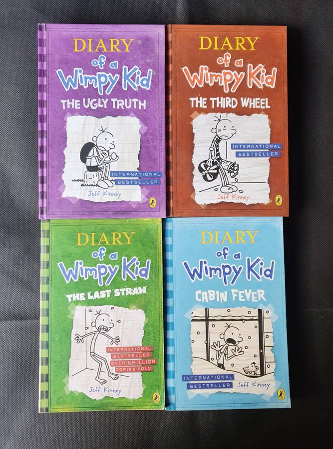Diary of a Wimpy Kid Book Collection 4x Books