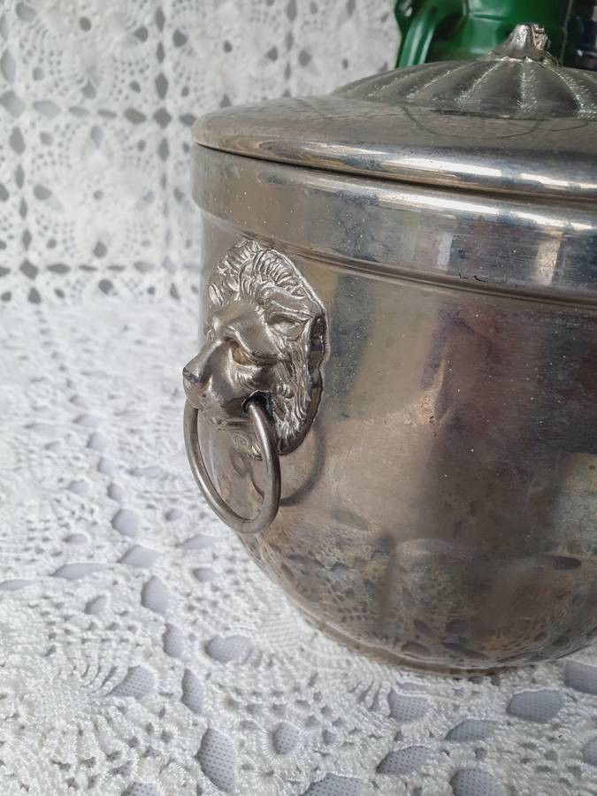 Vintage Ice Bucket, Oil Lantern, Army Water Bottle, Typo Mug & Bowl, Metal Coins and Light