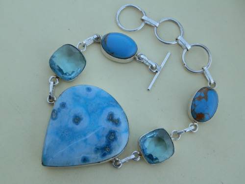 Sterling silver gem bracelet - seven (7) days to pay