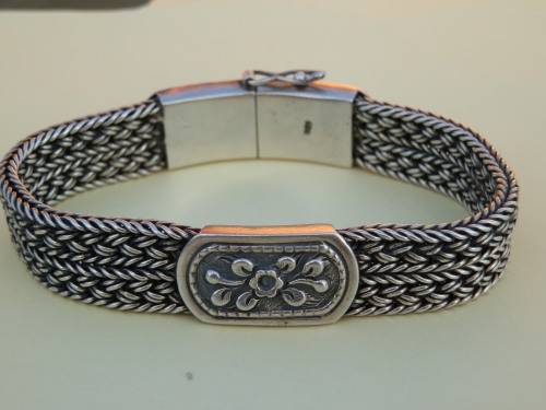 Heavy (57.8 g) sterling silver bracelet - thirty (30) days to pay