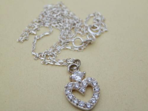 Sterling silver pendant and chain - thirty (30) days to pay