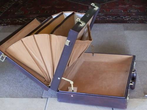 Brown Starc double deck brief-case (PO)