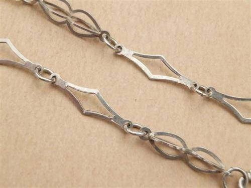 SALE!!  Fabulous solid sterling silver fancy link necklace - weight 15.58 g.