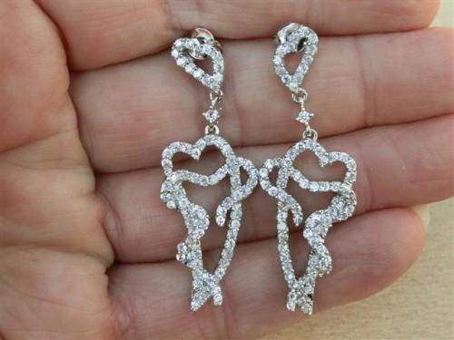 Smashing solid sterling silver earrings - weight 9.63 g.