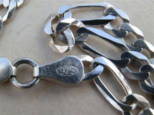 Study solid sterling silver neck chain - weight 8.7 g.