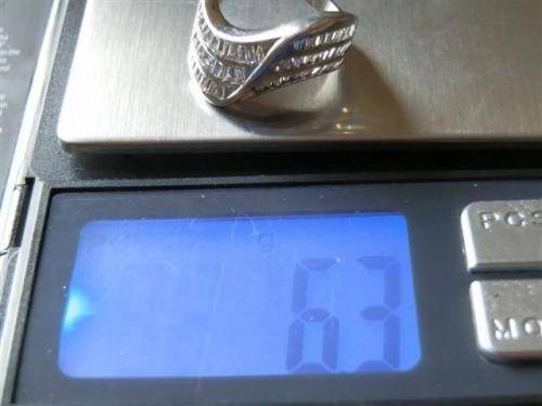 Smashing sol;id sterling silver ring - weight 6.3 g.