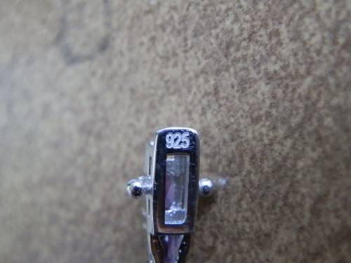 Enchanting solid sterling silver 35-stone natural amethyst bracelet with 14 ct white gold finish