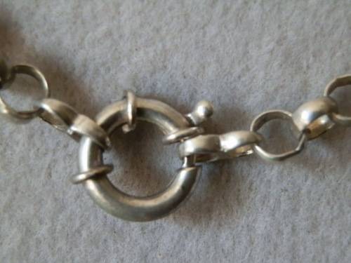 Heavy Sterling Silver Italian Belcher Neck Chain with Signoretti Clasp - weight 27.5 g