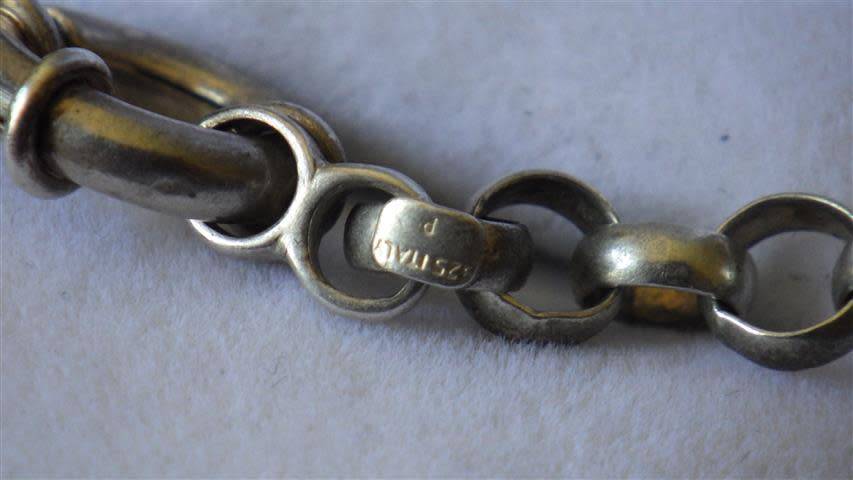 Heavy Sterling Silver Italian Belcher Neck Chain with Signoretti Clasp - weight 27.5 g