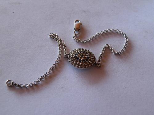 Sterling silver sapphire bracelet - shipping R40 insured
