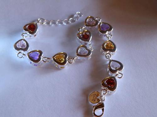 Sterling silver crystal bracelet - shipping R40 insured