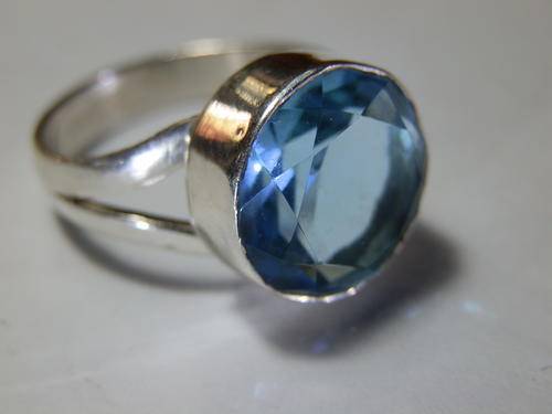 Sterling silver blue topaz ring - thirty (30) days to pay