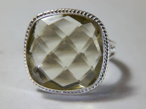 New sterling silver lemon topaz ring - thirty (30) days to pay
