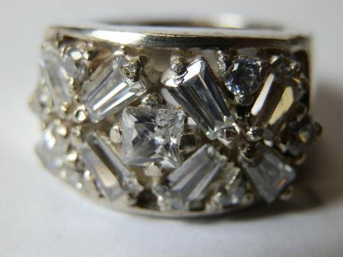 Sterling silver white topazl ring - thirty (30) days to pay