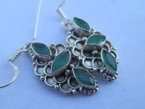 New sterling silver chalcedony earrings - thirty (30) days to pay
