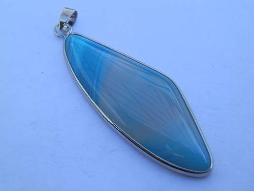 New silver agate pendant - thirty (30) days to pay