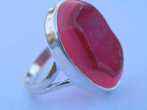 New sterling silver agate ring - thirty (30) days to pay