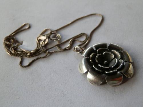 Sterling silver pendant and chain - thirty (30) days to pay