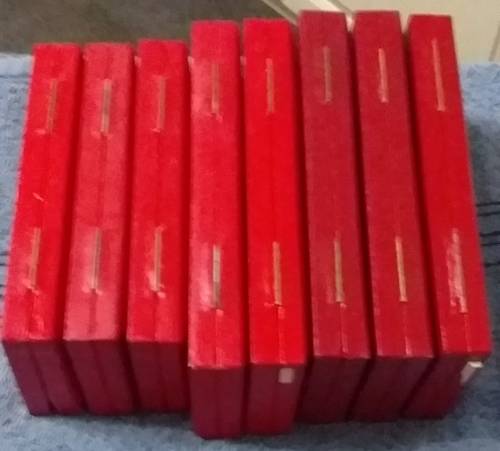 9 Empty Short Proof Boxes(Red)