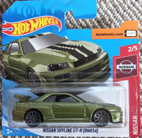 Hot Wheels Nissan Skyline GTR BNR34