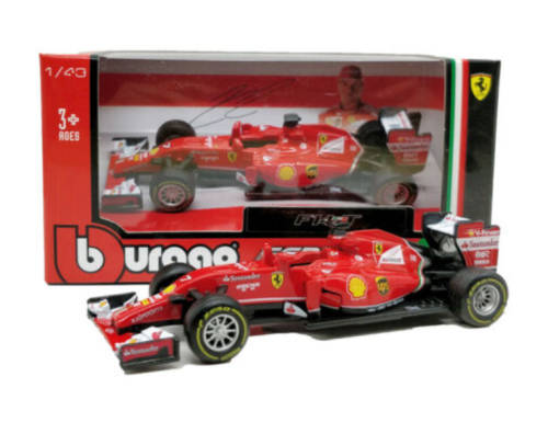 Formula One 2014 F1 Ferrari F14T Racing Signed By Kimi Raikkonen Bburago 1:43