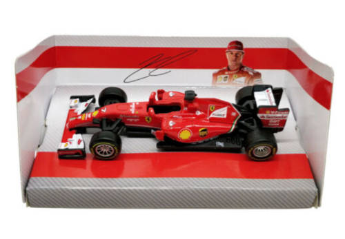 Formula One 2014 F1 Ferrari F14T Racing Signed By Kimi Raikkonen Bburago 1:43