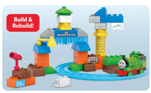 Mega Bloks Thomas and Friends Sodor Wash Down Playset Collectible (50 Pieces)
