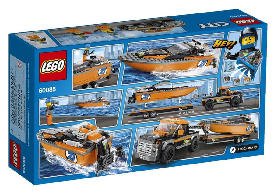 Lego 60085 City 4x4 with Powerboat (Discontinued by Manufacturer 2015) Ultra-rare find