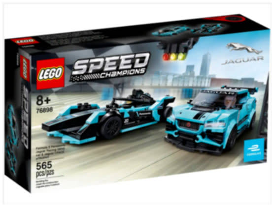 LEGO 76898 Formula E Panasonic Jaguar Gen2 Car and I-PACE eTROPHY (Discontinued by Manufacturer)