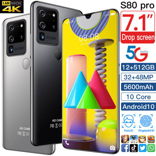 S80 Pro 7.1inch, 12GB RAM, 512GB ROM Unbranded Mobile Phone