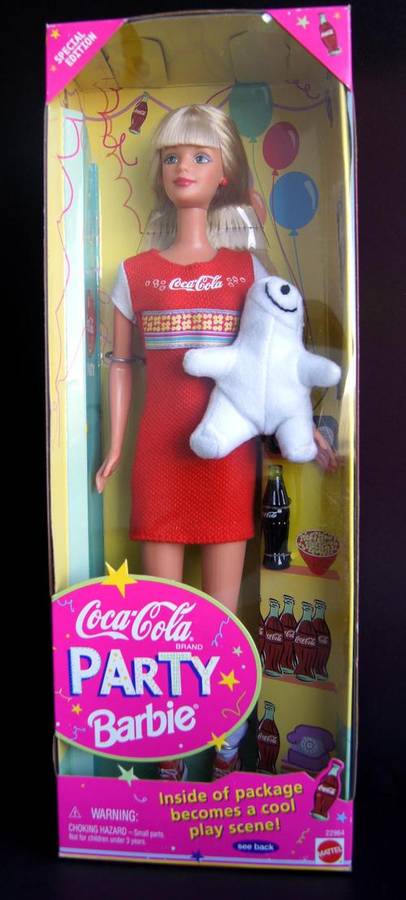 COCA COLA COKE PARTY BARBIE - SPECIAL EDITION DOLL SEALED IN BOX - EXCELLENT