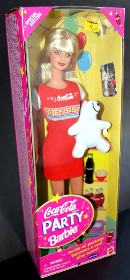 COCA COLA COKE PARTY BARBIE - SPECIAL EDITION DOLL SEALED IN BOX (also check out my other Coke items