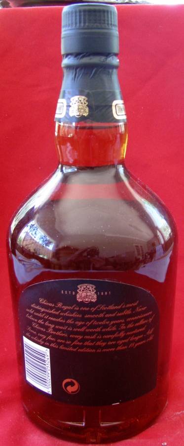 CHIVAS REGAL WHISKY 18 YEAR RARE OLD