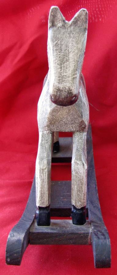 HAND CARVED ROCKING HORSE TOY