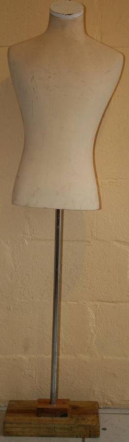 boy half body mannequin on stand