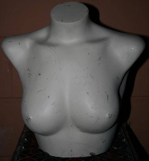 bust bra jewelry display mannequin with fitting for a stand