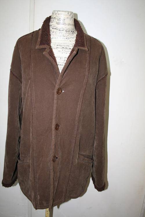 Mens Vintage Sherpa Jacket fur lining Size:XL