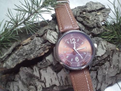 Luxury Mens Kiakoo Leather Band Watch