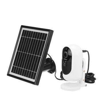 1080P Full HD Outdoor Rechargeable Battery Solar Panel PIR Alarm WiFi Camera