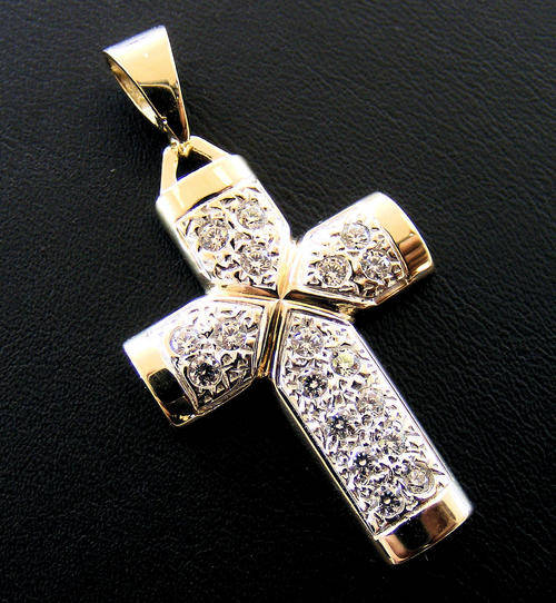 9ct Yellowgold Cross pendant - NO RESERVE!!