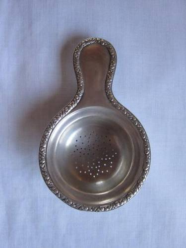Silver Tea Strainer marked 830 S