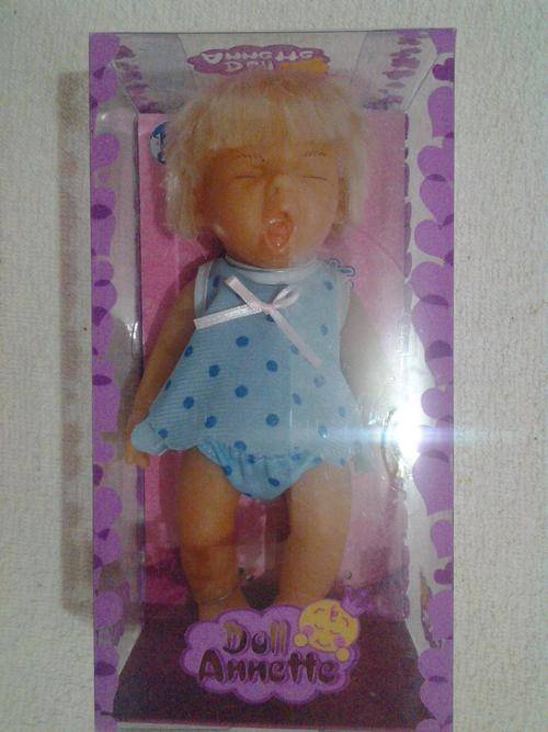 Yawning Annette Rubber Doll