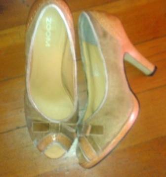 ZOOM peep toe court shoes, high heels, size 6 - lightly used Ladies shoes
